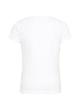 T-Shirt Name It Samia Branco Menina