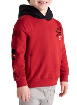 Sweat Mayoral Flock Parches Vermelho para Menino