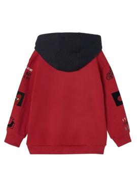 Sweat Mayoral Flock Parches Vermelho para Menino