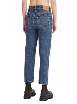 Jeans Levis 501 Crop Azul para Mulher