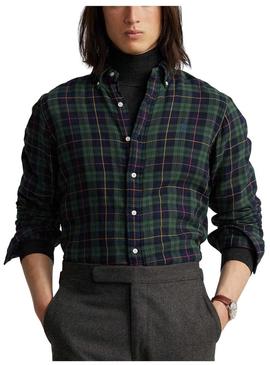 Camisa Polo Ralph Lauren Frames Verde para Homem