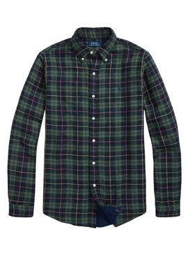 Camisa Polo Ralph Lauren Frames Verde para Homem