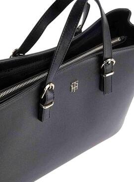 Bolsa Tommy Hilfiger Trabalho Atemporal Preto Mulher
