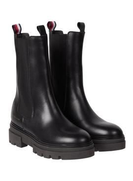 Botas Tommy Hilfiger Chelsea Pretos para Mulher