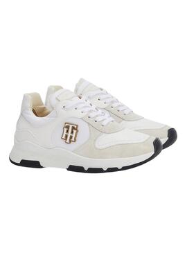Sapatilhas Tommy Hilfiger Running Brancos Mulher