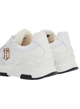 Sapatilhas Tommy Hilfiger Running Brancos Mulher