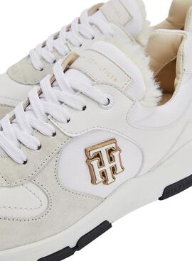 Sapatilhas Tommy Hilfiger Running Brancos Mulher