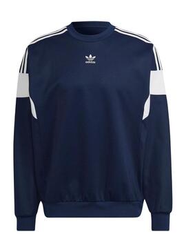 Sweat Adidas Adicolor Classics Cut Line Azul Marinho