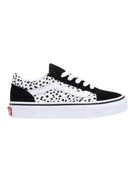 Sapatilhas Vans Old Skool Dots Preto e Branco