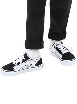 Sapatilhas Vans Old Skool Dots Preto e Branco