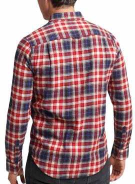 Camisa Superdry Lenhador Frames para Homem Vermelho