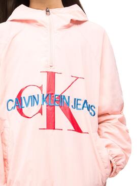 Calvin Klein Packable Rose Blusão Menina