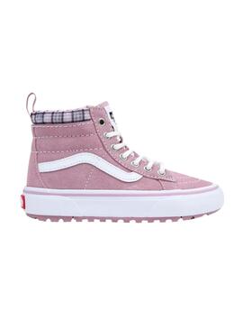 Sapatilhas Vans Sk8 Hi para Menina Rosa