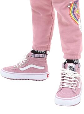 Sapatilhas Vans Sk8 Hi para Menina Rosa