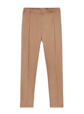 Leggings Mayoral Camurçalina Slim para Menina Camel