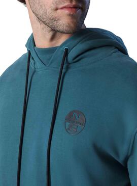 Sweat North Sails Mundo Homem Azul Petróleo