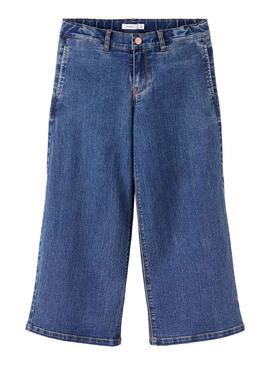 Jeans Name It Wide para Menina Azul