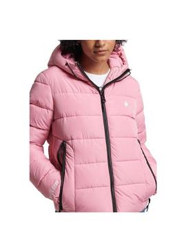 Casaca Superdry Spirit Puffer para Mulher Rosa