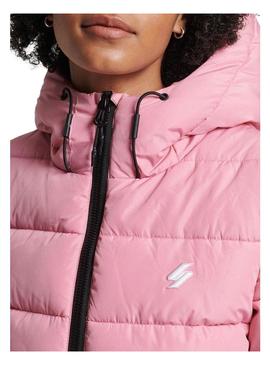 Casaca Superdry Spirit Puffer para Mulher Rosa