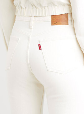 Jeans Levis 501 Crop Branco para Mulher