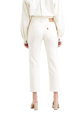 Jeans Levis 501 Crop Branco para Mulher