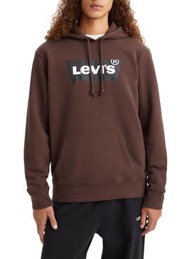 Sweat Levis Graphic para Homem Marrom