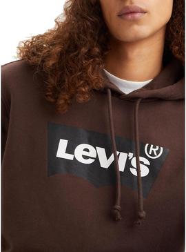 Sweat Levis Graphic para Homem Marrom