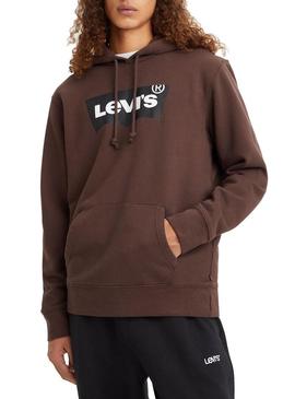 Sweat Levis Graphic para Homem Marrom