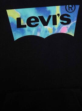 Sweat Levis Batwing Logo para Menino Preto