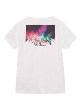 T-Shirt Levis Aurora Boreal para Menino Branco