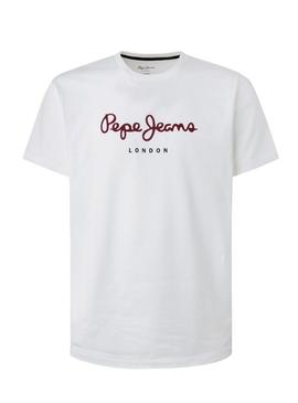 T-Shirt Pepe Jeans Eggo Branco para Homem