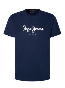 T-Shirt Pepe Jeans Eggo Azul Marinho para Homem