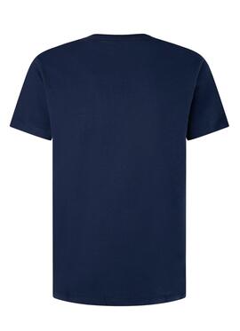 T-Shirt Pepe Jeans Eggo Azul Marinho para Homem
