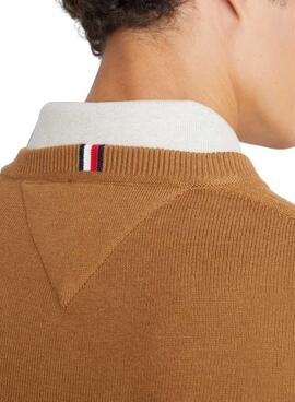 Camisola Tommy Hilfiger Basic para Homem Camel