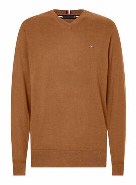 Camisola Tommy Hilfiger Basic para Homem Camel