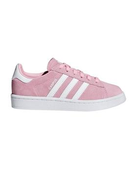 Sapatilhas Adidas Campus C Rosa Claro Para Menina
