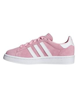 Sapatilhas Adidas Campus C Rosa Claro Para Menina