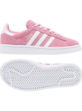 Sapatilhas Adidas Campus C Rosa Claro Para Menina