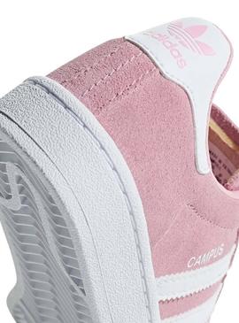 Sapatilhas Adidas Campus C Rosa Claro Para Menina