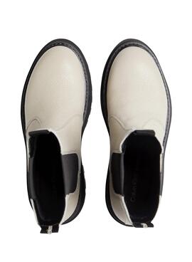 Botas Calvin Klein Chelsea para Mulher Bege