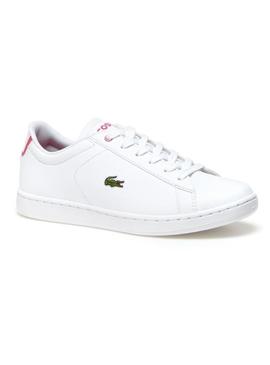 Sapato Lacoste Carnaby White Pink 