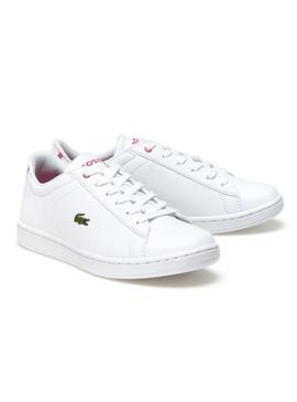 Sapato Lacoste Carnaby White Pink 