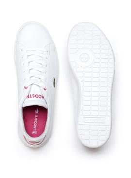 Sapato Lacoste Carnaby White Pink 