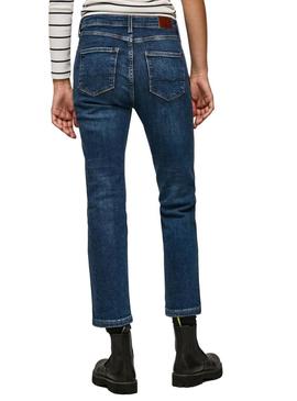 Jeans Pepe Jeans Dion 7/8 Mulher Azul Marinho