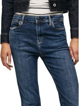 Jeans Pepe Jeans Dion 7/8 Mulher Azul Marinho