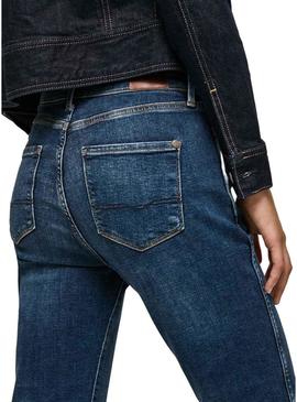 Jeans Pepe Jeans Dion 7/8 Mulher Azul Marinho