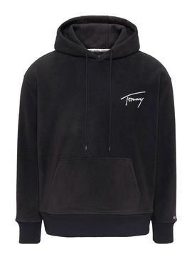Sweat Tommy Jeans Polar Signature Homem Preto