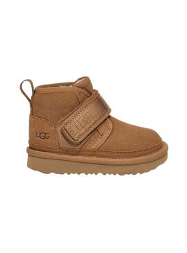 Botas UGG Neumel Snapback para crianças castanhas
