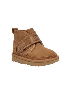 Botas UGG Neumel Snapback para crianças castanhas
