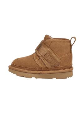 Botas UGG Neumel Snapback para crianças castanhas